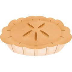 Pumpkin pie. A warm dessert, perfect for fall, winter, and holiday feasts.