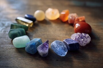 Energy flow in chakras facilitated by crystals these centers influence physical emotional and spiritual aspects