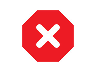 Obraz premium red cross mark