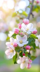 Obraz premium Blooming apple tree in spring