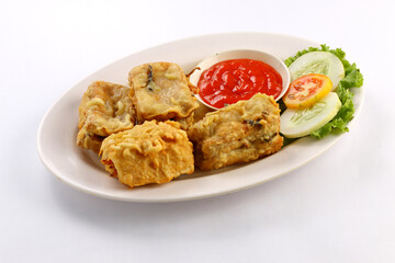 chicken stuffed tofu