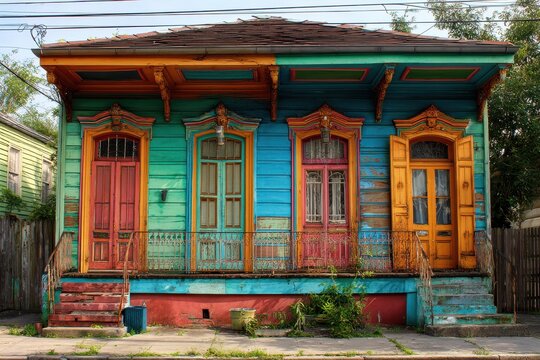 New Orleans House: Vibrant and Colorful Home in the Marigny Neighborhood