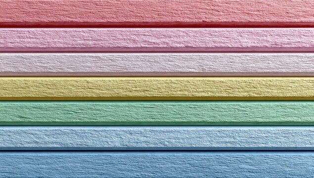 Horizontal pastel stripes of textured paper