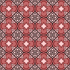 Vintage Dusty Rose Moroccan Tile Pattern