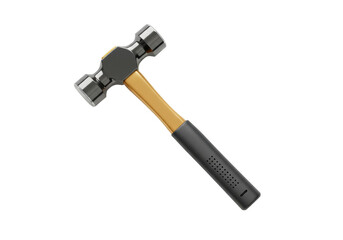 Isolated ball-peen hammer for tool and construction needs with metallic head and handle