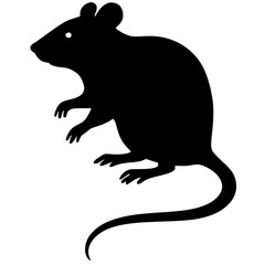 Silhouette of a mouse