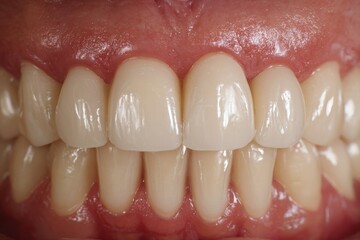 Emax crowns on a hybrid implant bridge