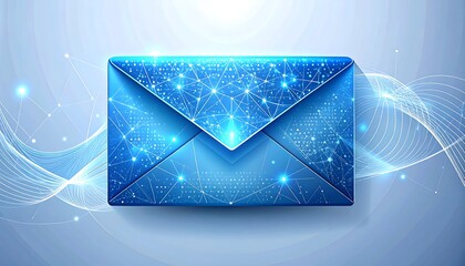 Digital Email Envelope Abstract Design
