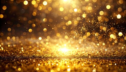 golden bokeh background