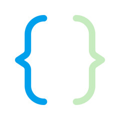 brackets duo tone icon