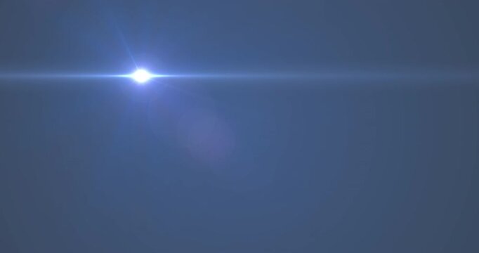 Animation of glowing blue light moving on blue background