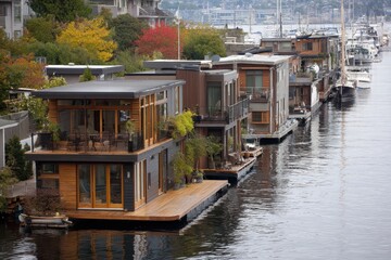 Seattle Homes. Sleepless Nights in Houseboats on Lake Union Seattle