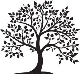 Obraz premium Nature Tree Silhouette Set