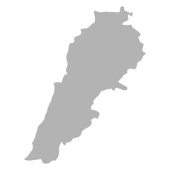 map of lebanon shadow