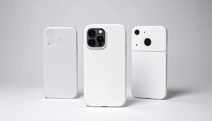 white phone cover  on white