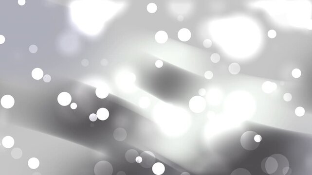 Animasi Elegant Gray Bokeh Background with Soft White Lights for Modern Design