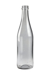 Empty Glass Bottle with Transparent Background