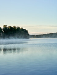 sunrise over the lake
