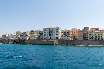 View of the traditional house in Corfu island in Greece.
