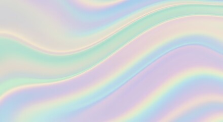 Obraz premium professional high quality Elegant Wavy Lines in Pastel Colors Delicate Artistic Composition