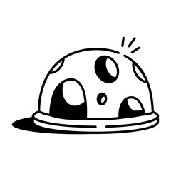 A doodle style icon depicting playground dome

