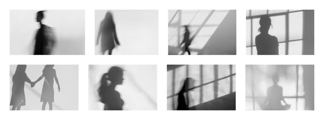 PNG Blank comic strip template design, element set on transparent background
