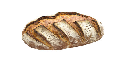 Artisan Bread Loaf Isolated On Transparent Background