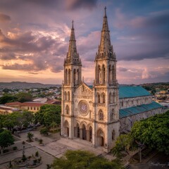 Gothic Church at Dusk