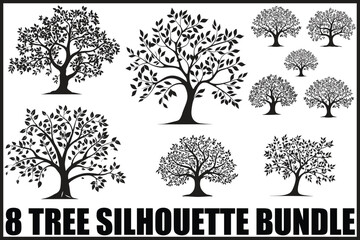 Black Tree Silhouette Bundle