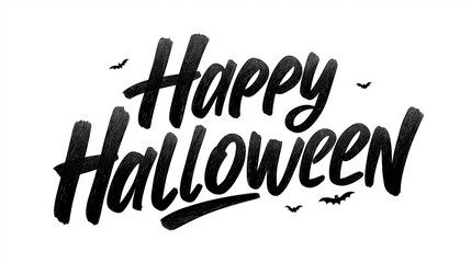 Obraz premium Happy Halloween Wishes: Celebrate the spooktacular season with this festive and eye-catching graphic, perfect for conveying holiday cheer.