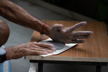  crafting an eco-friendly clay Ganesh idol for Ganesh Chaturthi 

