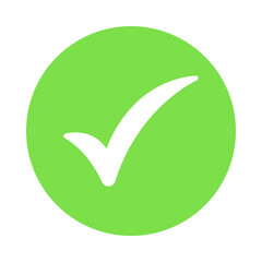 Green circle with white check mark symbol