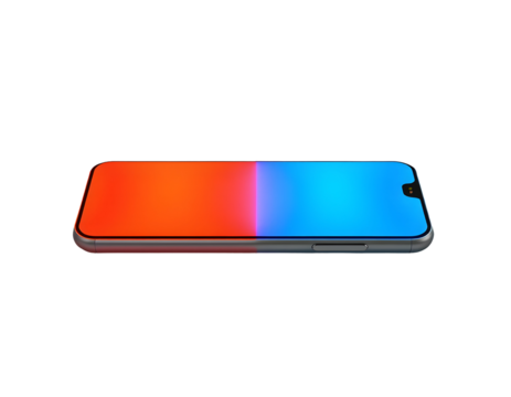 Smartphone with gradient screen