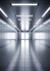 Obraz premium empty corridor in a modern office