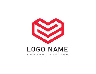 Modern minimalist symmetry logo concepts