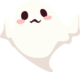 Cute Cartoon Ghost Illustration