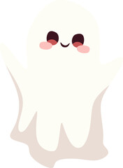 Cute Cartoon Ghost Illustration