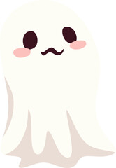 Cute Cartoon Ghost Illustration