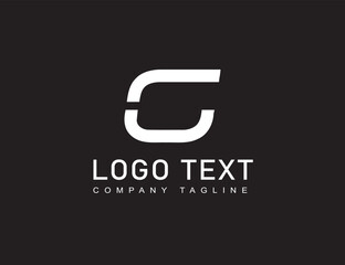 Trendy monogram c logo for brand design