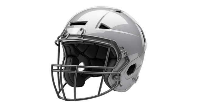 American football helmet for player safety isolated PNG with Transparent Background - Powered by Adobe