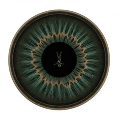 Surreal Eye with Diver: Abstract Vision of Perception and Depth, Dreamlike and Introspective
