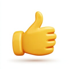 Thumbsup Icon - Social Communication Symbol with Upward Thumb Sign
