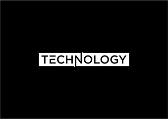 Abstract geometric technology logo design