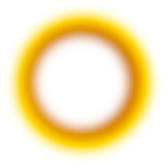 Glowing Aura Gradient Circle In Yellow And Brown Hues