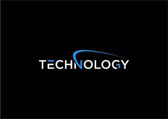 Abstract geometric technology logo design