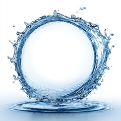 Circular water splash