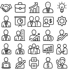 Fototapeta premium set of business icons