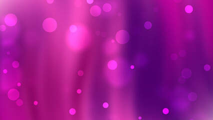 Vibrant Purple Background Features Bokeh Effects And Pink Orbs Creating A Dreamy Abstract Visual
