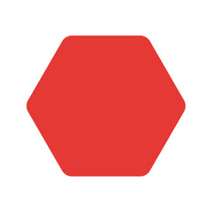 octagon flat icon