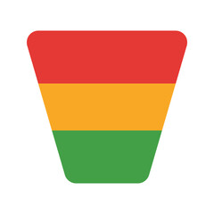 sales funnel flat icon
